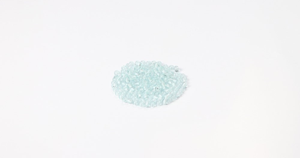 Baby Blue Round Glass Bead