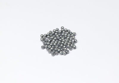 Gray Round Glass Bead