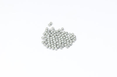 Silver Round Glass Bead