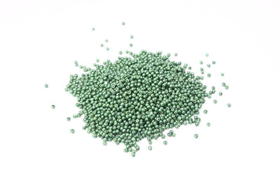 Green Round Glass Bead