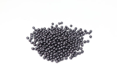 Black Round Glass Bead