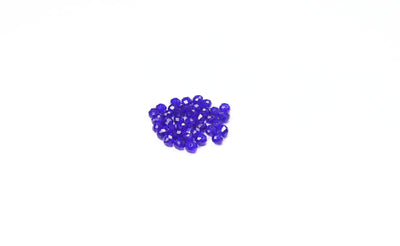 Violet Faceted Glass Beads