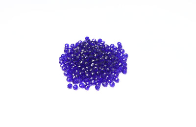 Violet Faceted Glass Beads