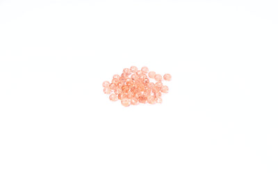 Light Peach Faceted Glass Beads