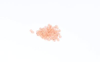 Light Peach Faceted Glass Beads