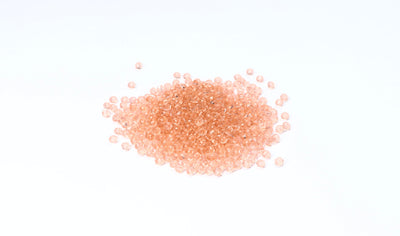 Light Peach Faceted Glass Beads