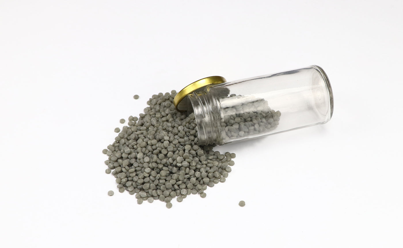 Fancy Matt Czech Glass bead flat Round