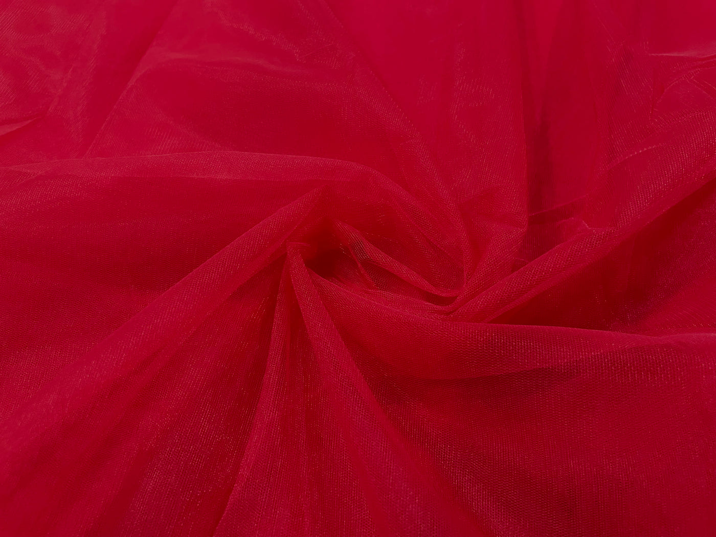 Red Plain Soft Net Fabric