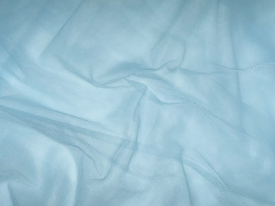 Light Sky Blue Plain Soft Net Fabric