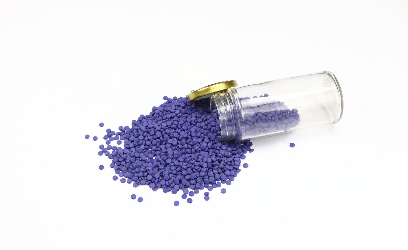 Fancy Matt Czech Glass bead flat Round