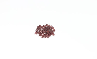 Brown Faceted Glass Beads