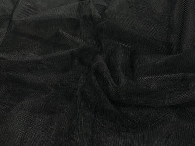 Black Plain Soft Net Fabric