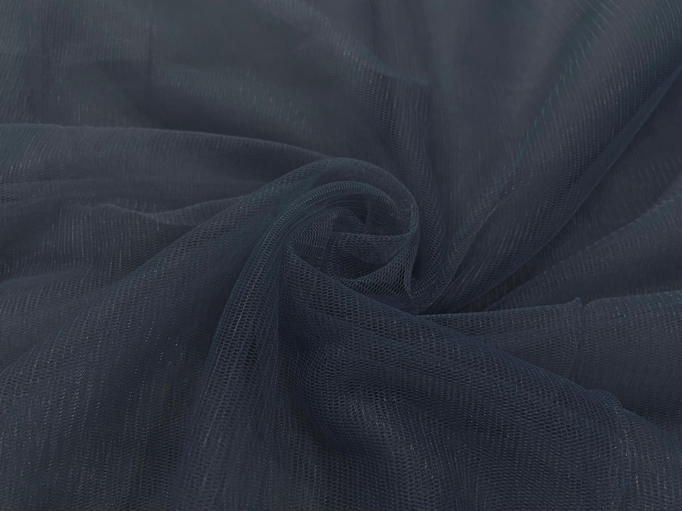 Gray Plain Soft Net Fabric