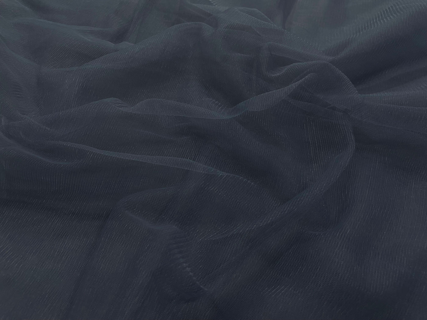 Gray Plain Soft Net Fabric