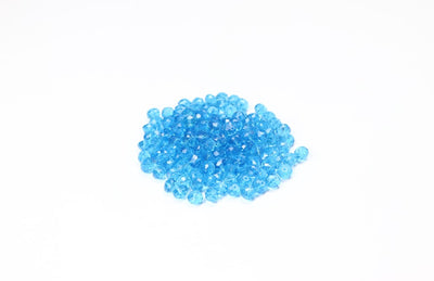 Blue Faceted Glass Beads