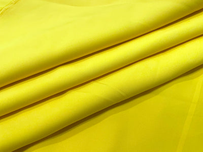 Yellow Plain Butter Crepe Fabric