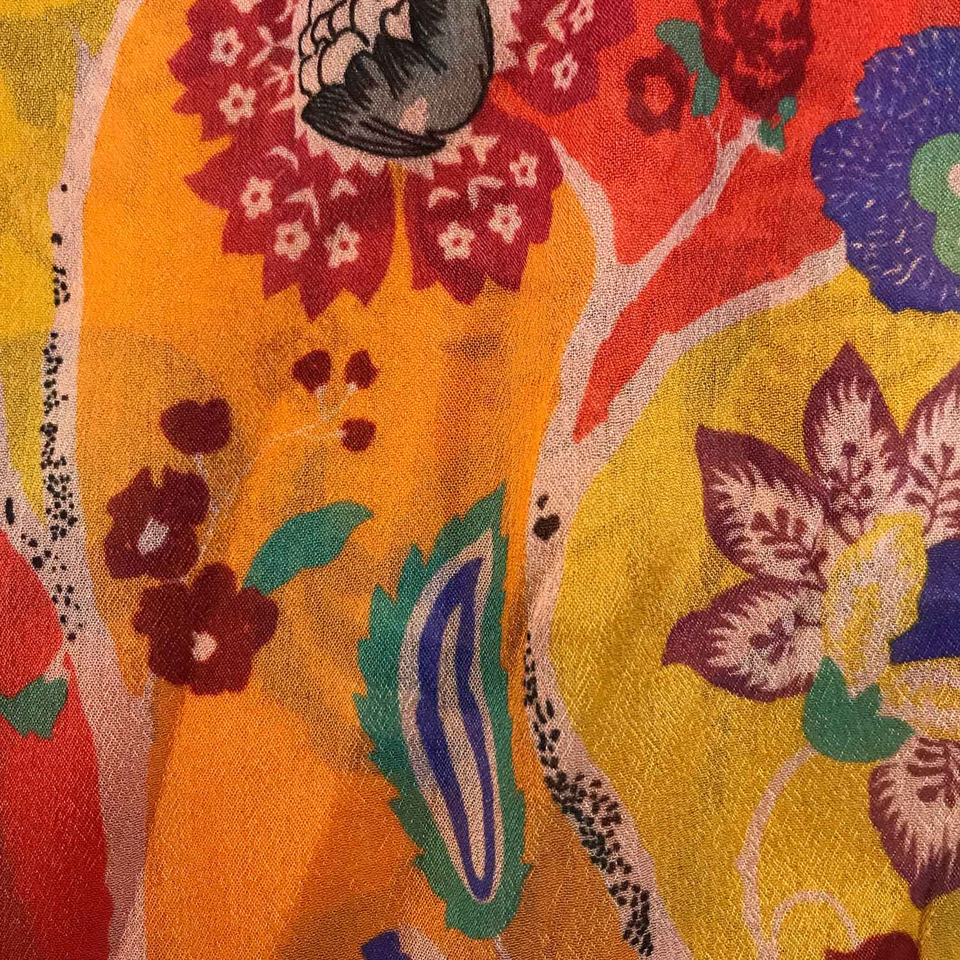 Multicolor Floral Digital Print Viscose Chiffon Fabric