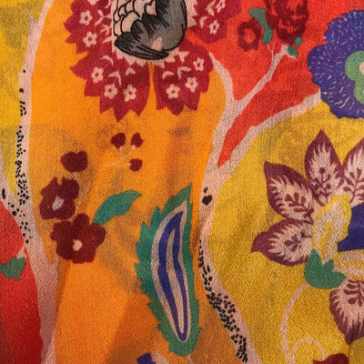 Multicolor Floral Digital Print Viscose Chiffon Fabric