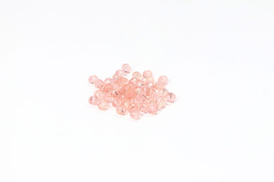 Peach Faceted Glass Beads