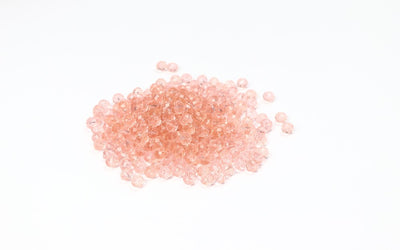 Peach Faceted Glass Beads