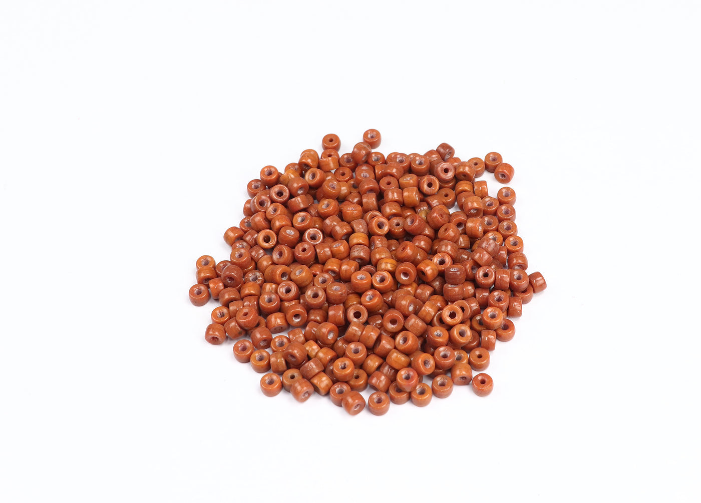 Boho Chic Brown Pressed Czech Glass Beads