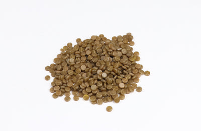 Round Brown Pressed Czech Glass Beads