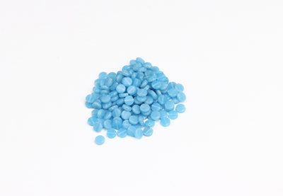 High-Quality Round Light Blue Pressed Czech Glass Beads