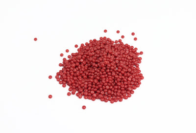 Round Red Czech Glass Beads