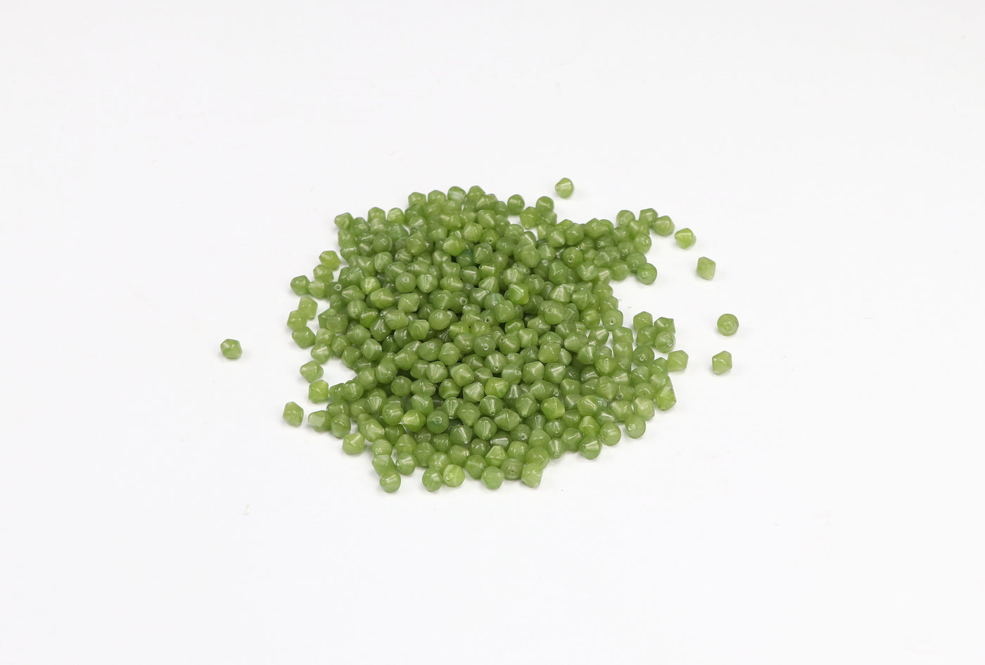 Light Green Czech Glass Beads