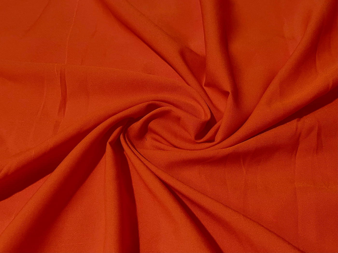 Orange Plain Butter Crepe Fabric