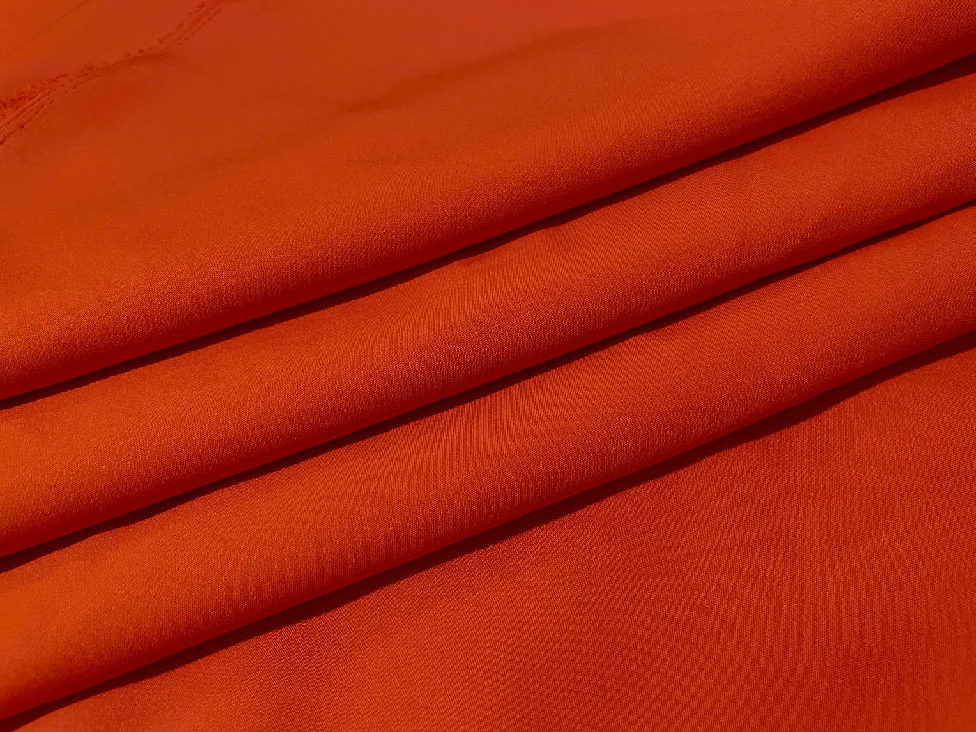 Orange Plain Butter Crepe Fabric