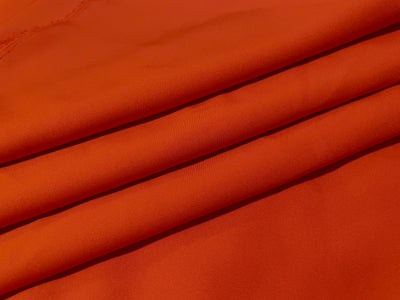 Orange Plain Butter Crepe Fabric