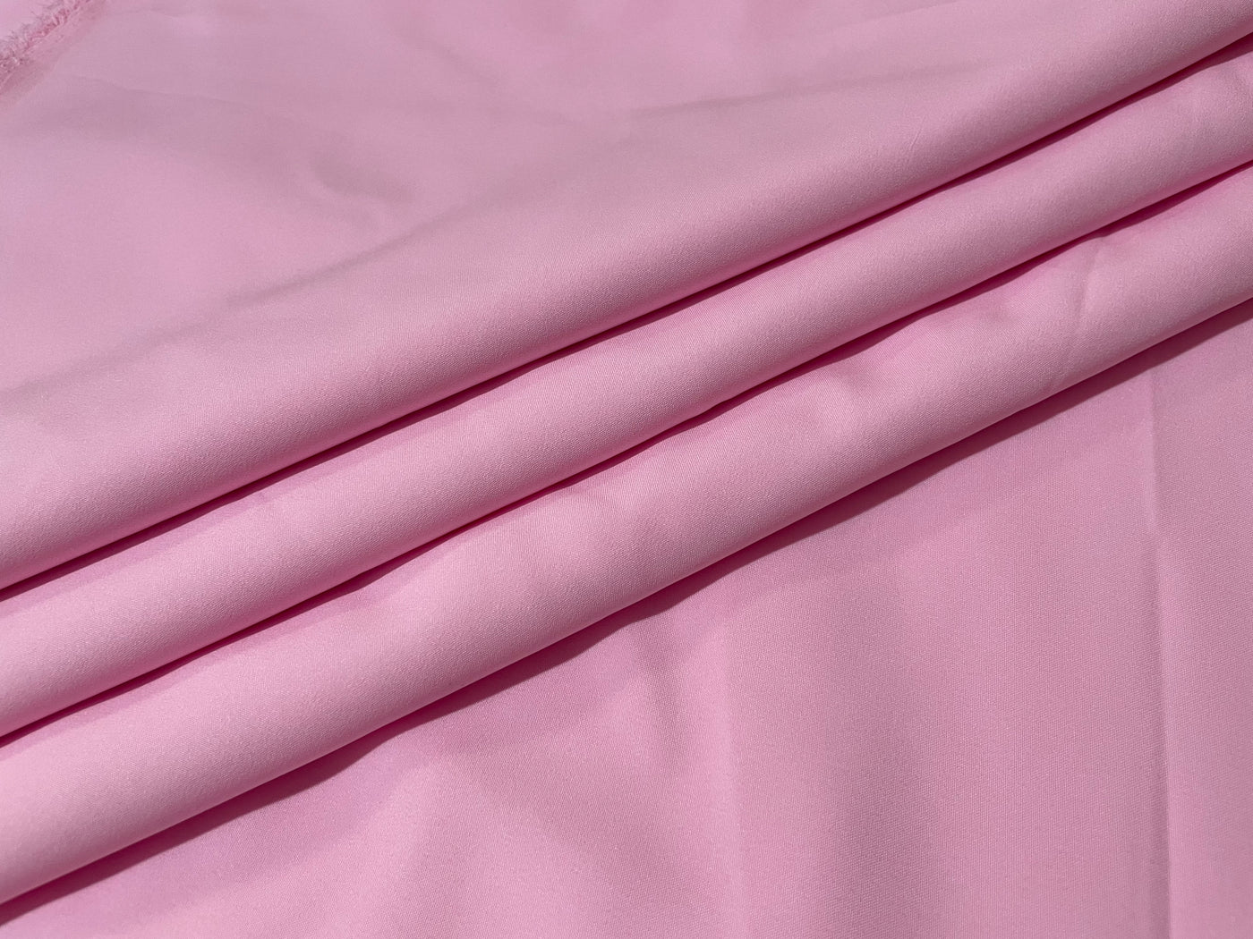 Baby Pink Plain Butter Crepe Fabric