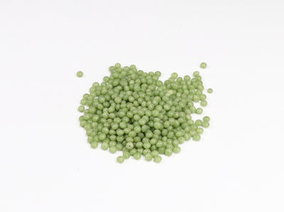 Round Pistachio Green Czech Glass Beads
