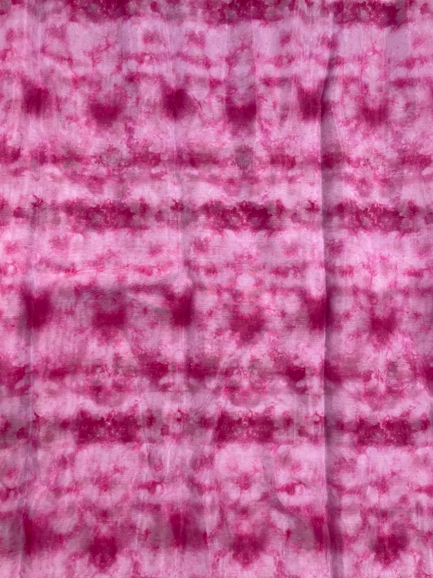 Rani Pink Tie & Dye Printed Organza Fabric