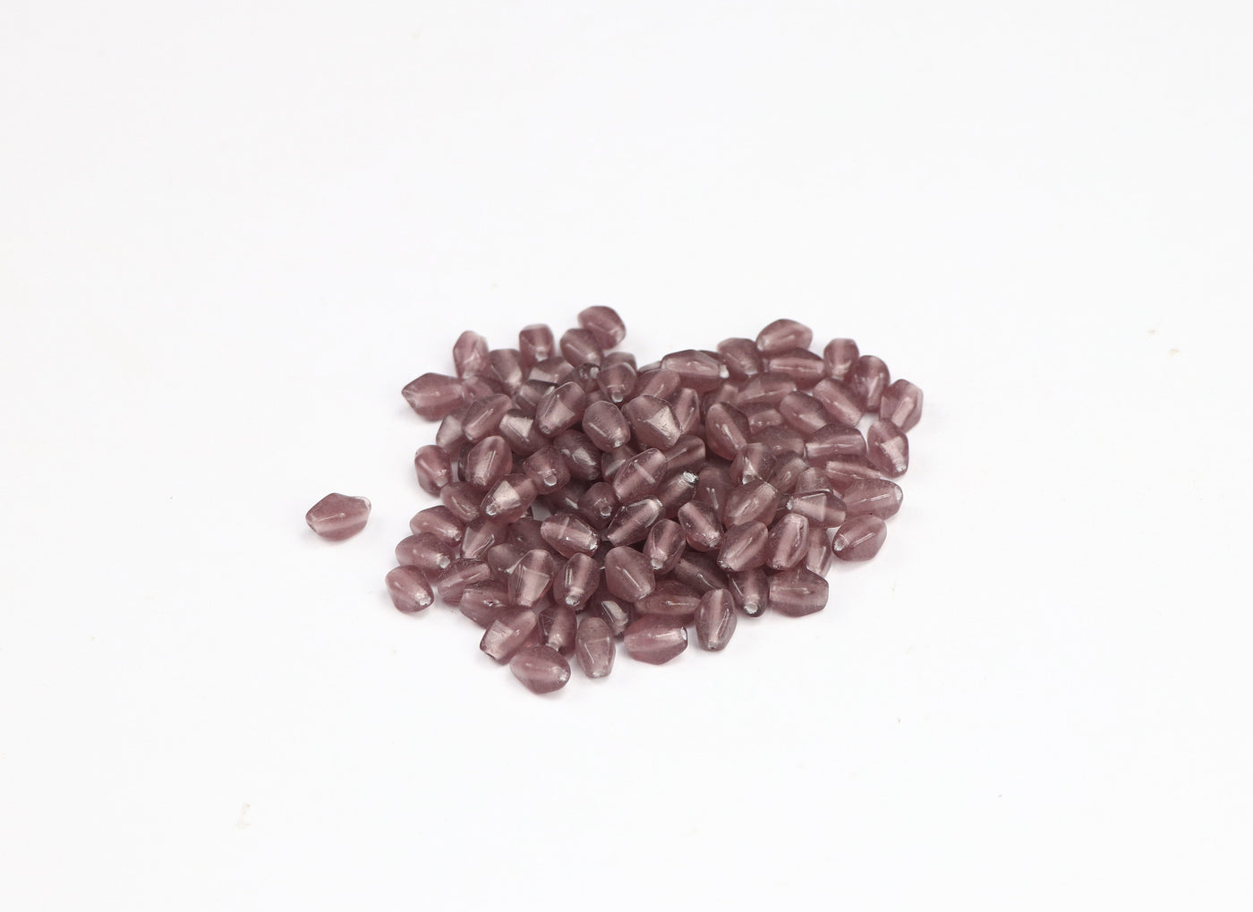 Oval Brown Czech Glass Beads