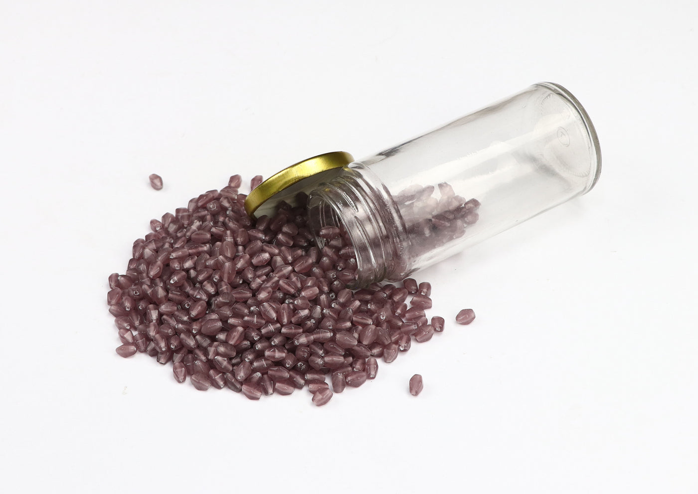 Oval Brown Czech Glass Beads