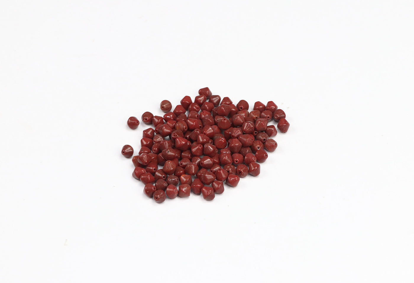 Dark Red Czech Glass Beads
