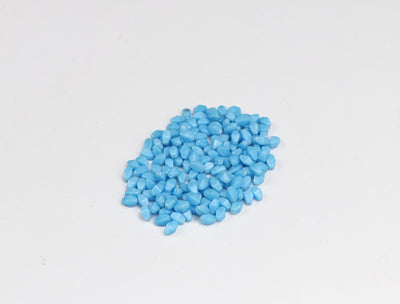 High-Quality Teardrop Light Blue Pressed Czech Glass Beads
