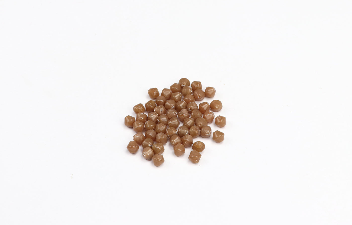Round Brown Czech Glass Beads