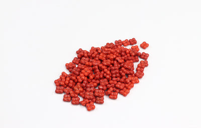 Four-Leaf Flower Red Czech Glass Beads