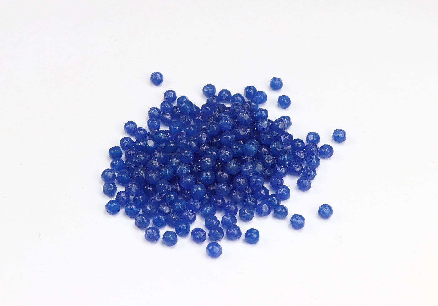Round Royal Blue Czech Glass Beads