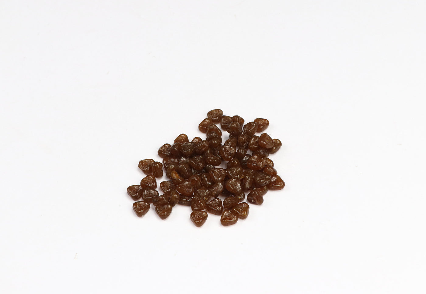 Triangular Brown Czech Glass Beads