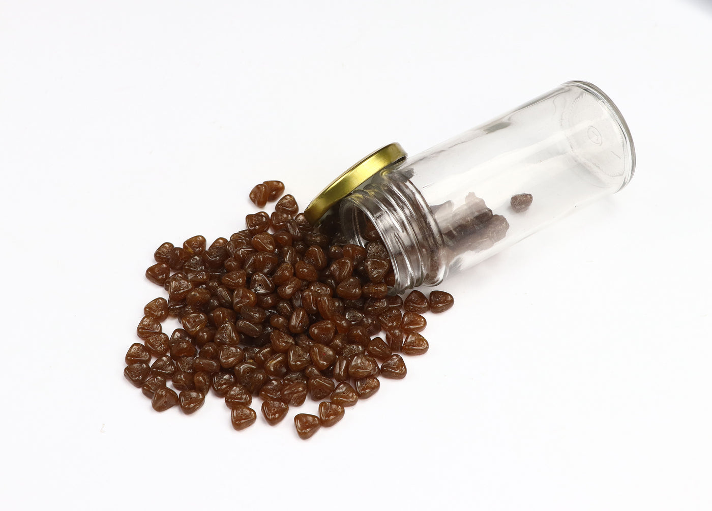 Triangular Brown Czech Glass Beads