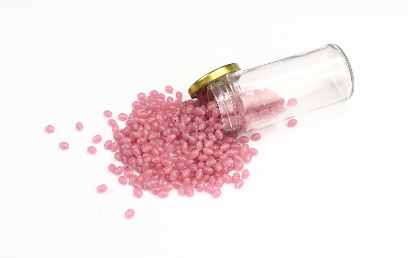 Oval Pink Czech Glass Beads