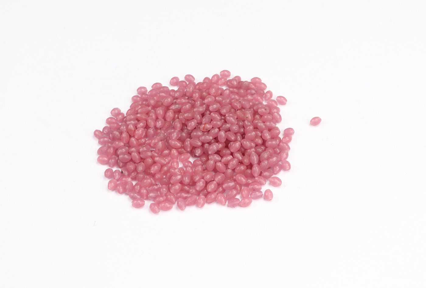 Oval Pink Czech Glass Beads