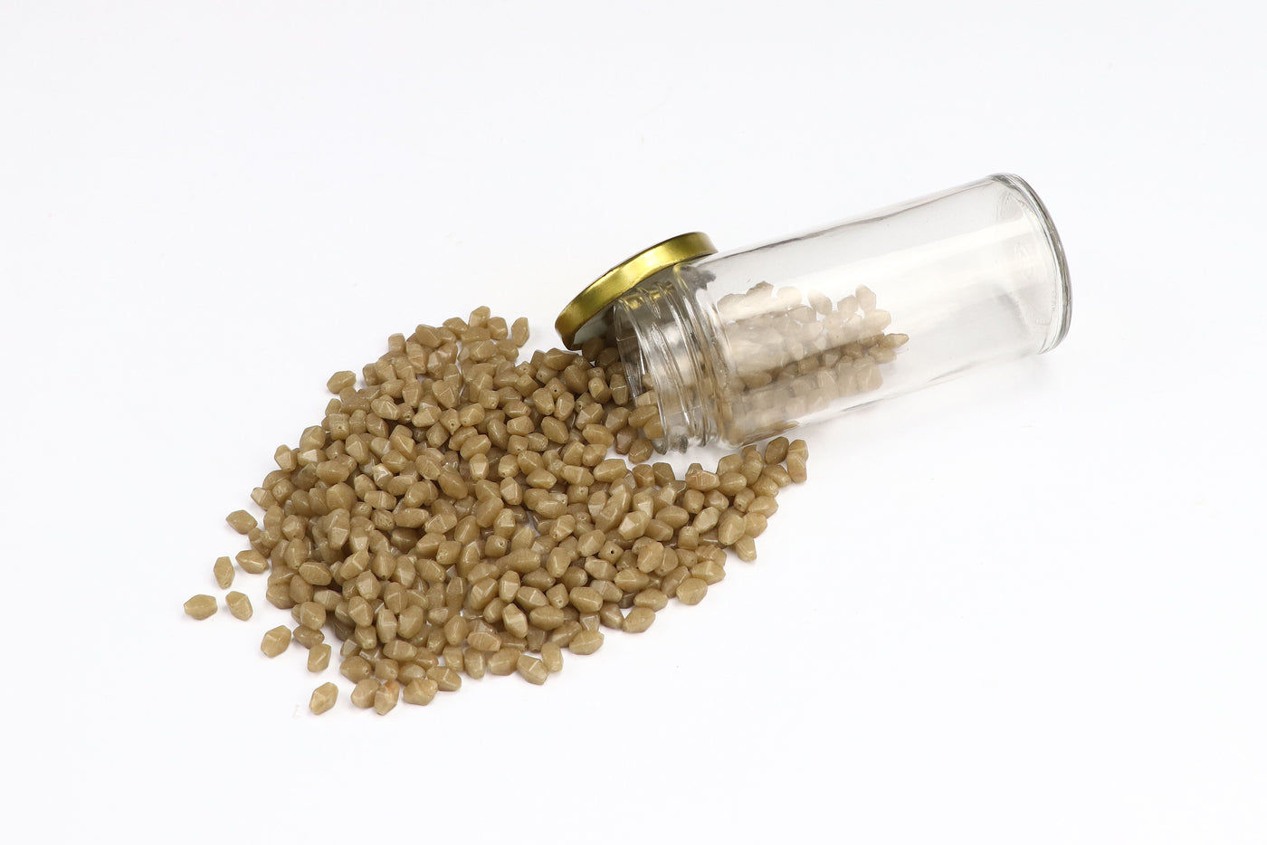 High-Quality Brown Pressed Czech Glass Beads