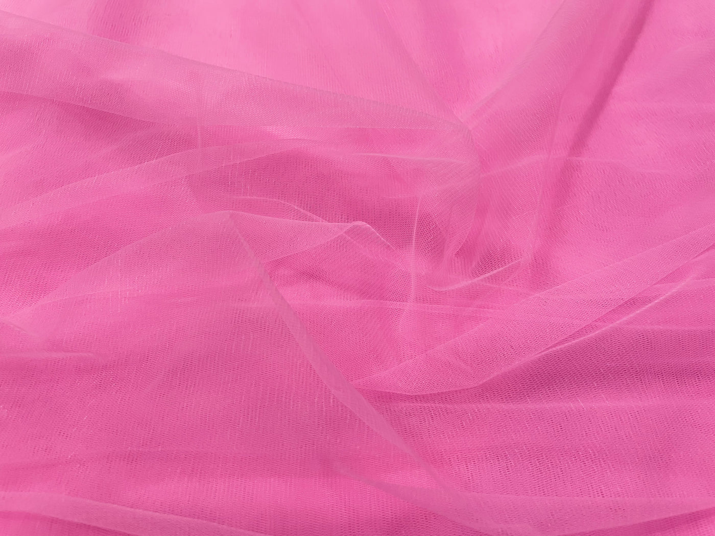 Baby Pink Plain Soft Net Fabric