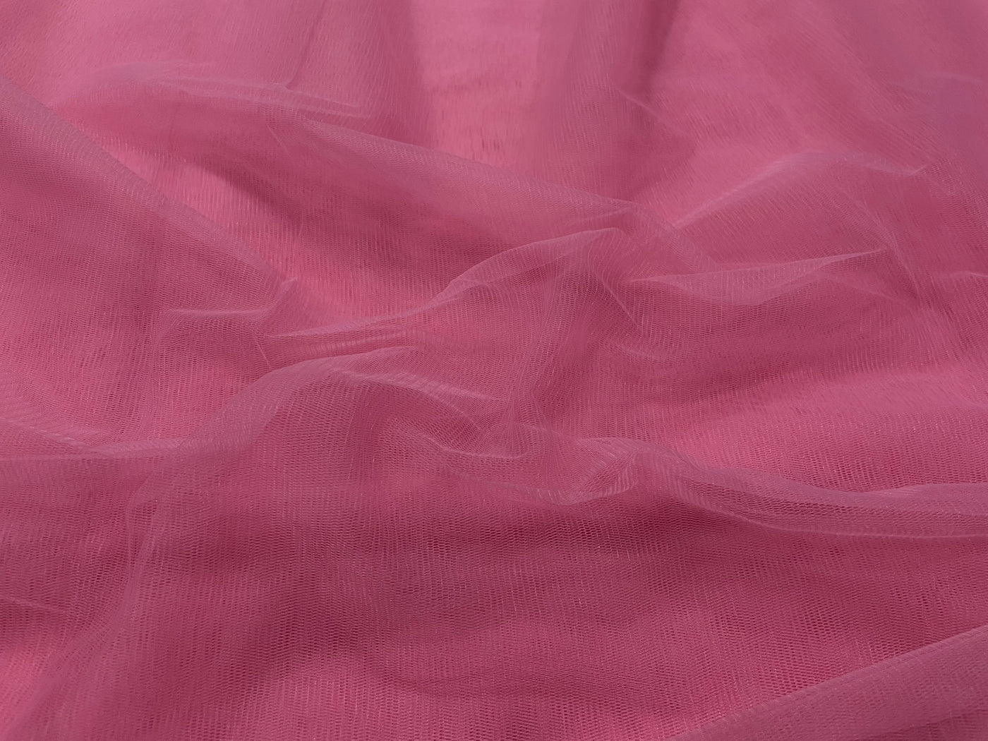 Dusty Pink Plain Soft Net Fabric