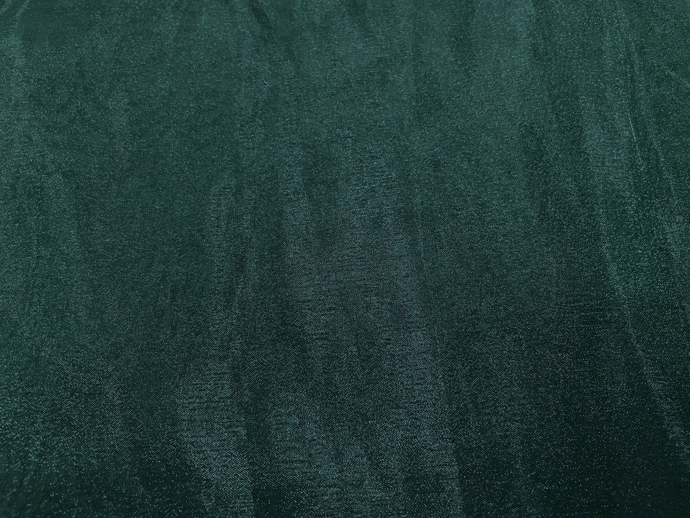 Bottle Green Plain Organza Fabric